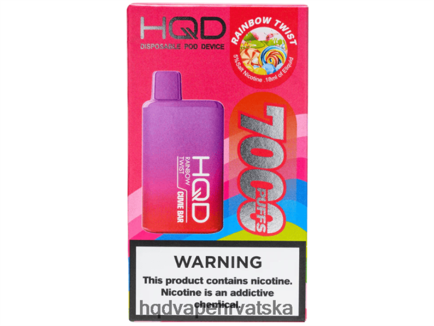 HQD CUVIE BAR za jednokratnu upotrebu duga uvijanje 82486Z242 | HQD VAPE HRVATSKA