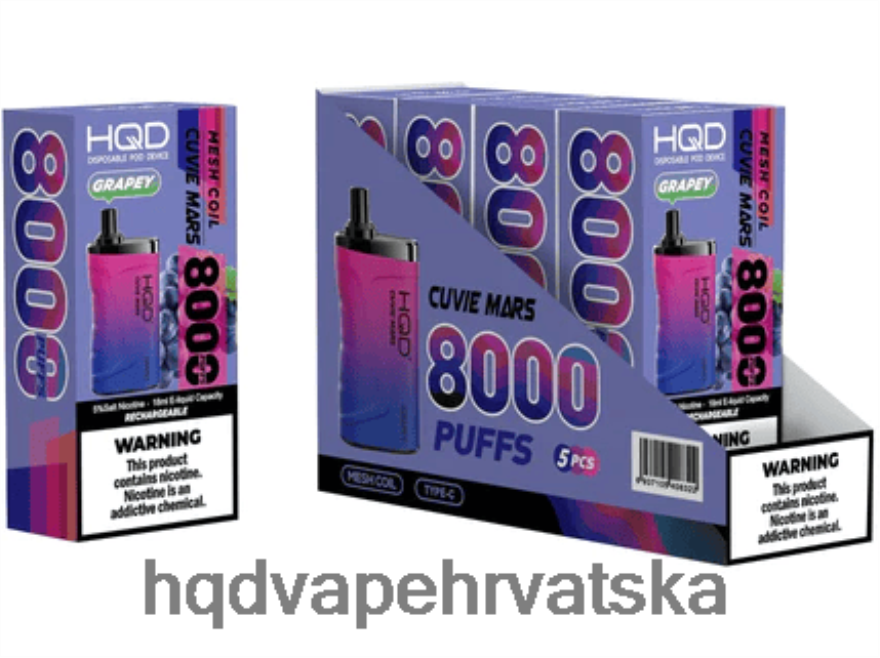 HQD CUVIE MARS za jednokratnu upotrebu boje grožđa 82486Z170 | HQD VAPE BEST FLAVOR