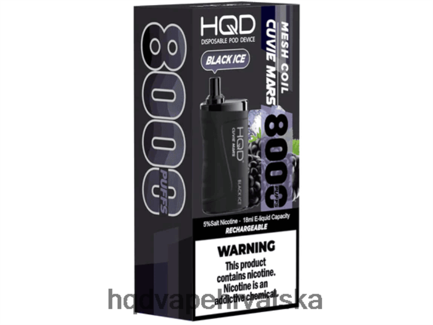 HQD CUVIE MARS za jednokratnu upotrebu crni led 82486Z135 | HQD VAPE REVIEW