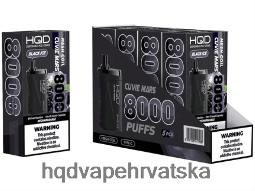 HQD CUVIE MARS za jednokratnu upotrebu crni led 82486Z135 | HQD VAPE REVIEW