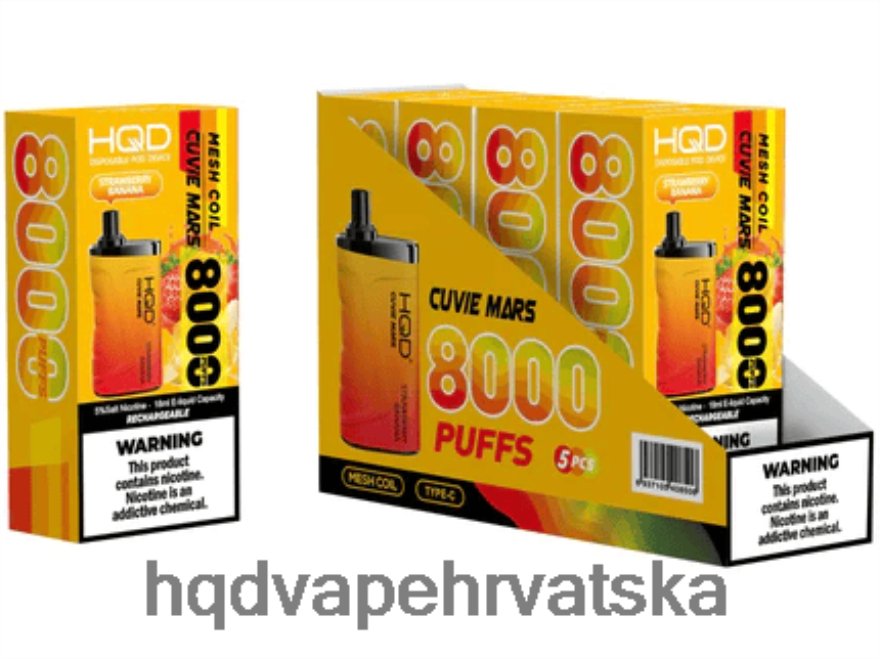 HQD CUVIE MARS za jednokratnu upotrebu jagoda banana 82486Z255 | HQD VAPE REVIEW