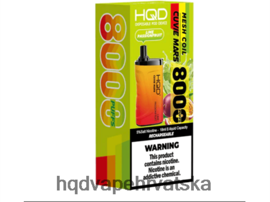 HQD CUVIE MARS za jednokratnu upotrebu limeta marakuja 82486Z208 | HQD VAPE ORDER ONLINE