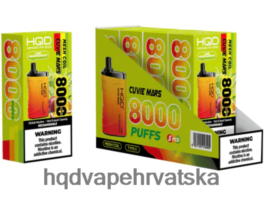 HQD CUVIE MARS za jednokratnu upotrebu limeta marakuja 82486Z208 | HQD VAPE ORDER ONLINE