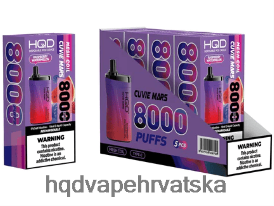HQD CUVIE MARS za jednokratnu upotrebu malina lubenica 82486Z243 | HQD VAPE ZAGREB