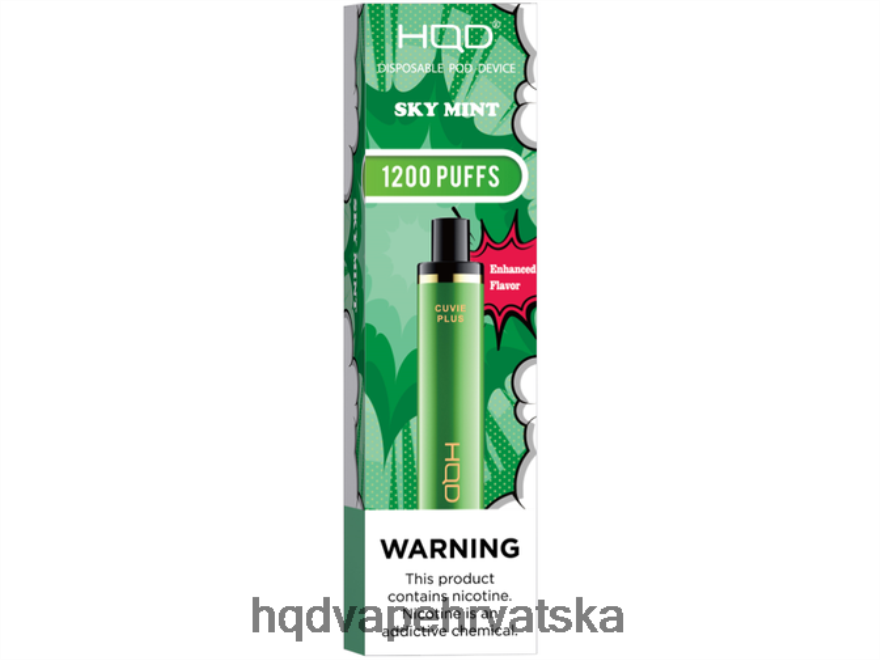 HQD CUVIE PLUS jednokratni vape nebeska metvica 82486Z250 | HQD VAPE BEST FLAVOR