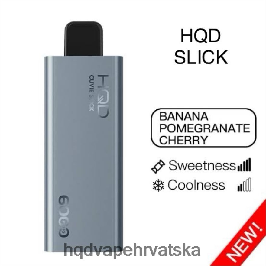 HQD CUVIE SLICK 6000 udaha glatka banana nar trešnja 82486Z22 | HQD VAPE HRVATSKA