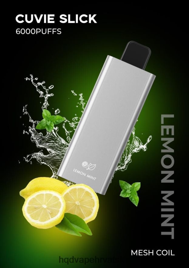 HQD CUVIE SLICK 6000 udaha glatka limunska menta 82486Z35 | HQD VAPE REVIEW
