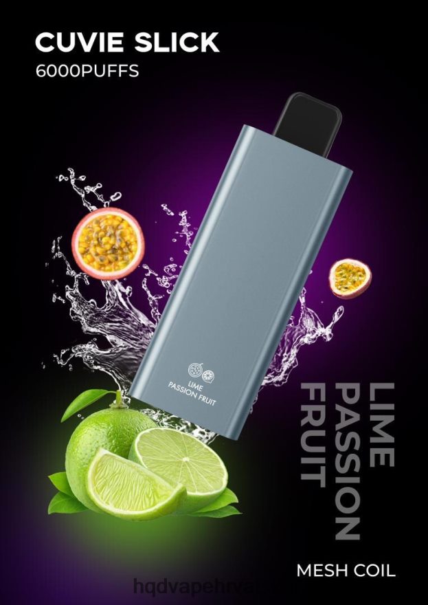HQD CUVIE SLICK 6000 udaha glatka marakuja od limuna 82486Z29 | HQD DISPOSABLE VAPE FLAVORS