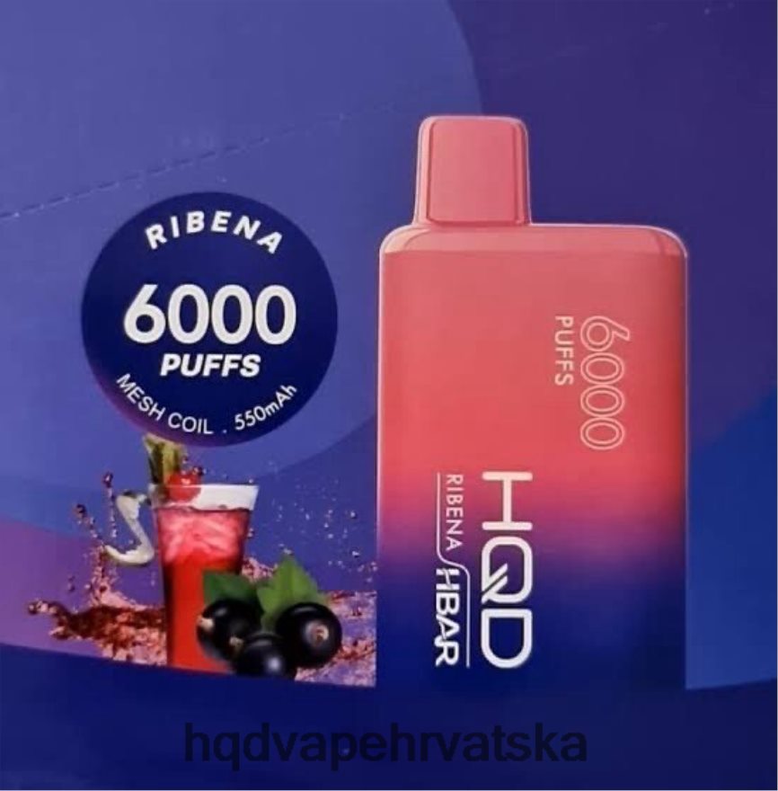 HQD HBAR 6000 udaha ribena 82486Z53 | HQD VAPE ZAGREB
